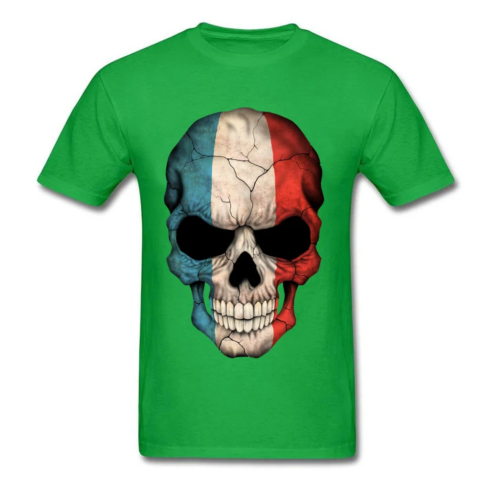 French Flag Skull_green