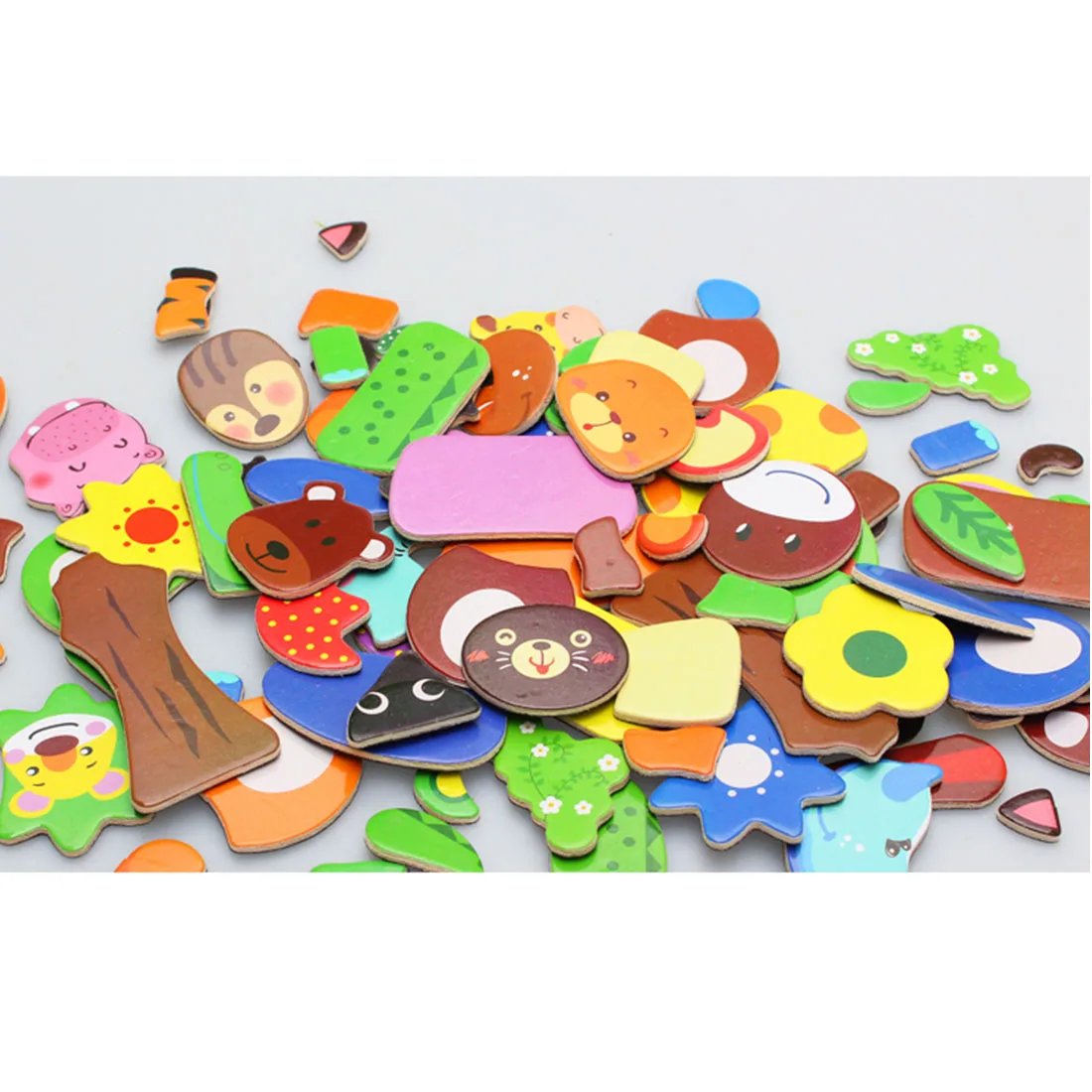UTOYSLAND фантастическое Обучение Образование деревянные животные Магнитная головоломка многофункциональные письма Рисование игрушки доска для детей