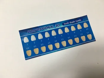 

20pcs/lot Teeth Whitening Paper Shade Guide, 3D Shade Guide / 20 colors