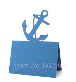 

50pcs Anchor Coastal Wedding Place Name Cards,Nautical Baby Shower,Seating Card,Ocean,Rustic Wedding Escort Cards Supplies