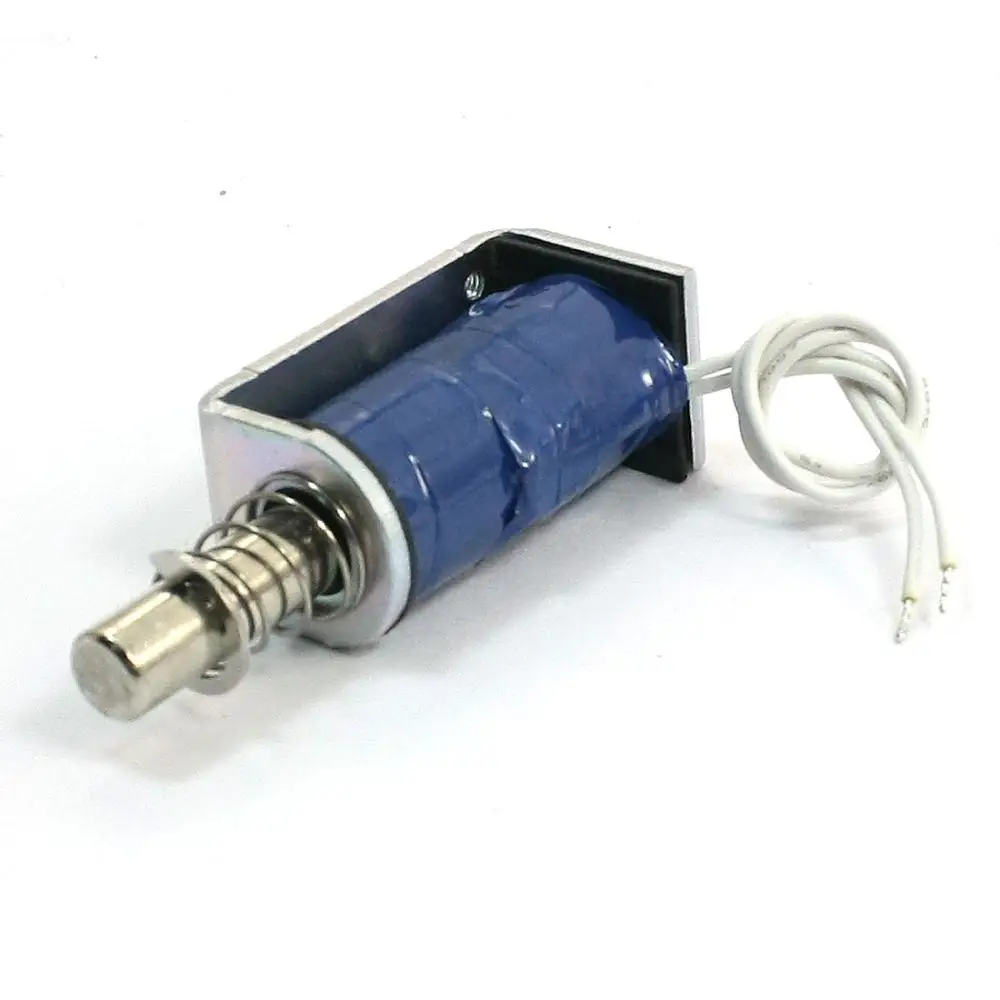 

Two Wires Open Frame Spring Load Electromagnet Solenoid 12V 7.5W
