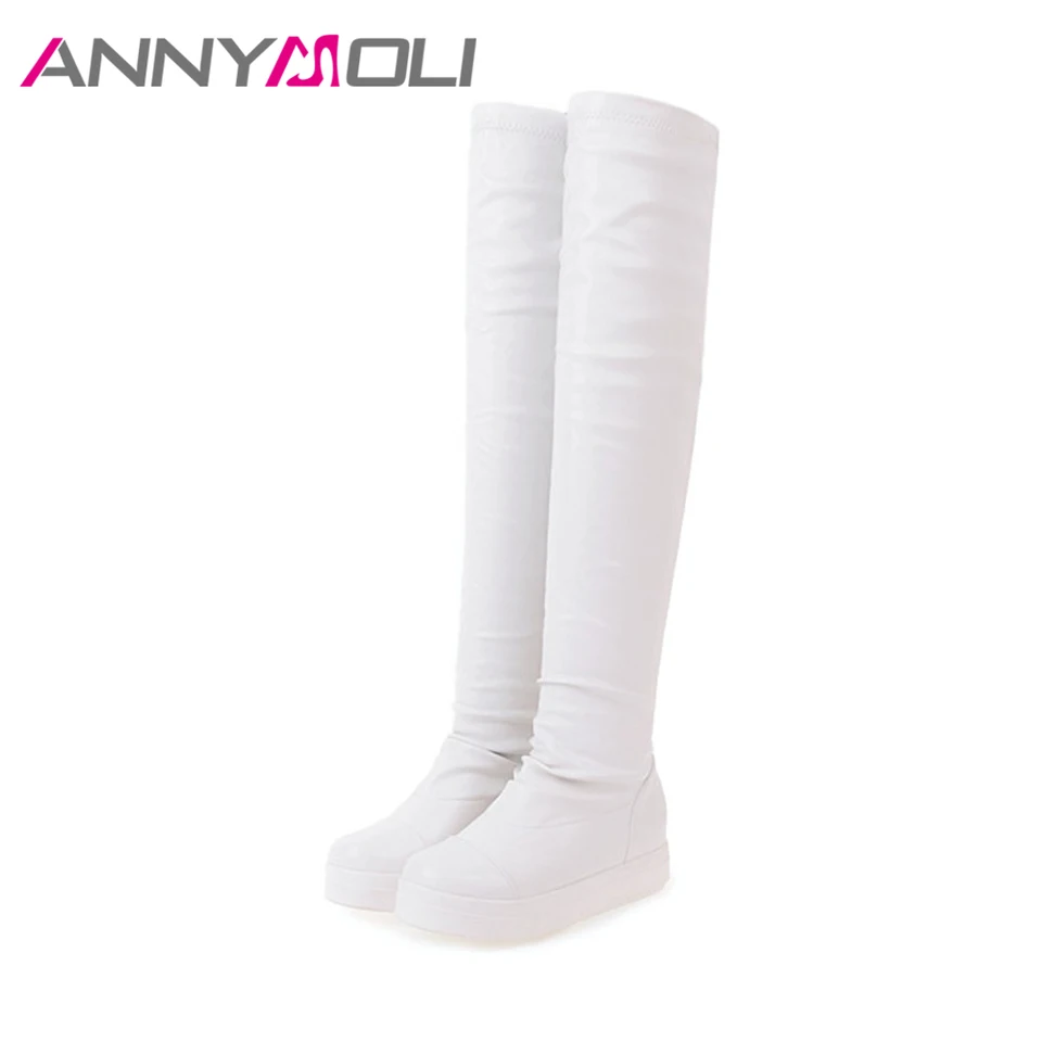 ANNYMOLI Women Over The Knee Boots 