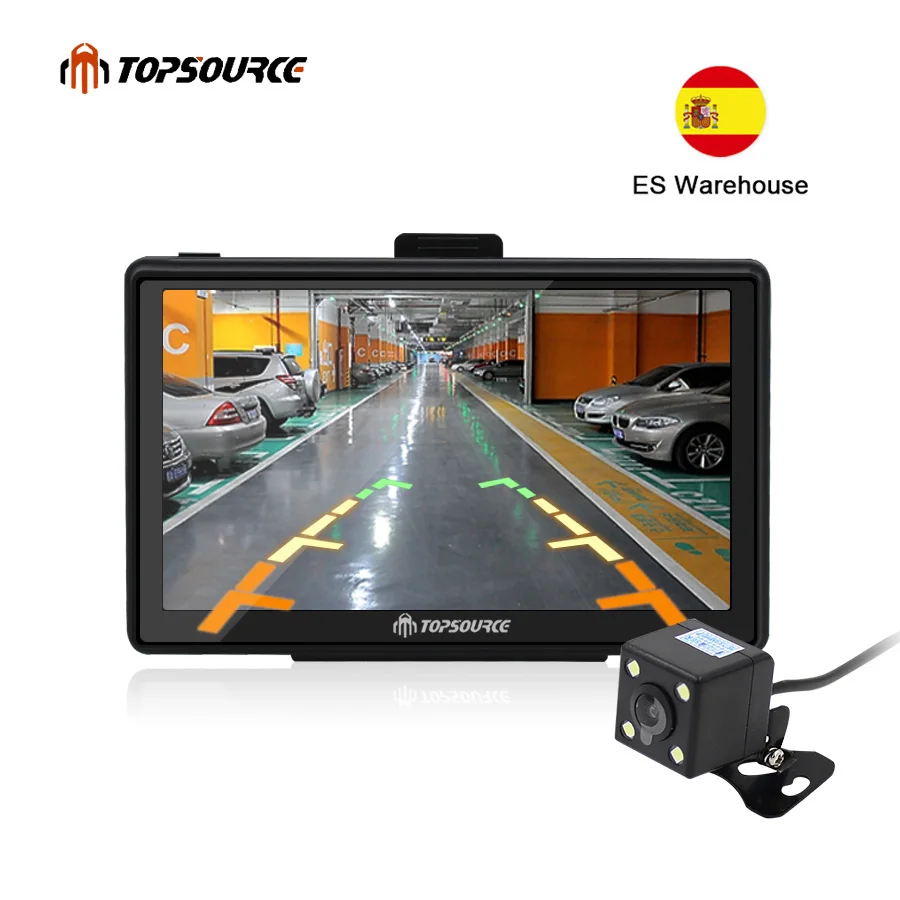 Topsource 7 &quotHD Автомобильный Автомобильные gps навигатор mtk ce6.0 8 GB 800 Mhz карта для