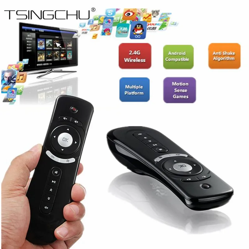 

[Original] T2 Fly Air Mouse Gyroscope 2.4G Wireless 3D Mini Sensing Remote For Android TV Box PC 3D Motion Stick Android Remote