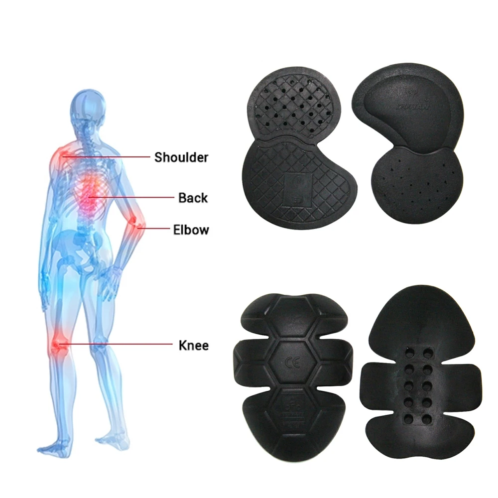 

Motorcycle Protective Kneepad Racing CE Protective Armor Joelheira Motocross Insert Elbows Shoulders Back Protector Biker Gear