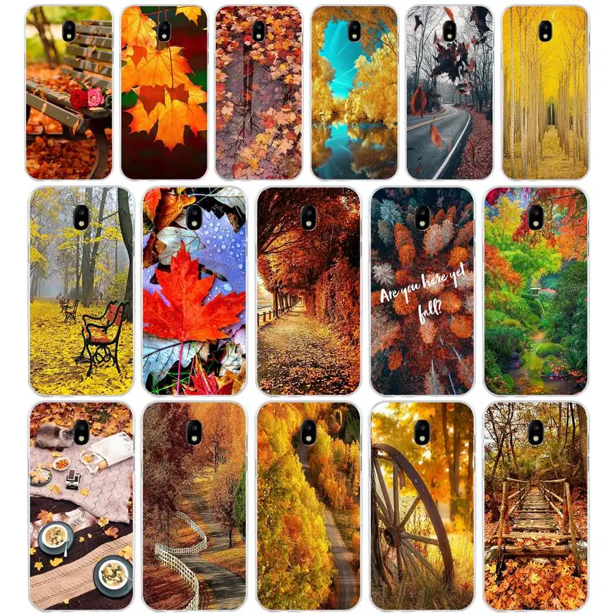 

196SD Autumn landscape Soft Silicone Tpu Cover phone Case for Samsung j3 j5 j7 2015 16 17 j2 j4 prime j6 Plus 2018