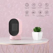 600 Вт удобный Электрический обогреватель Настольный обогреватель для прохладного/теплого воздуха портативная Маленькая комната воздушный обогреватель для дома и офиса зимой