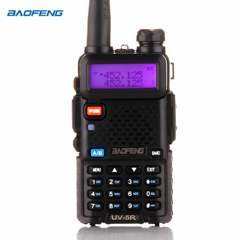BaoFeng UV-5R Walkie Talkie Two Way Radio UV5R transceiver 128CH 5W VHF UHF 136-174Mhz & 400-520Mhz Dual Band 