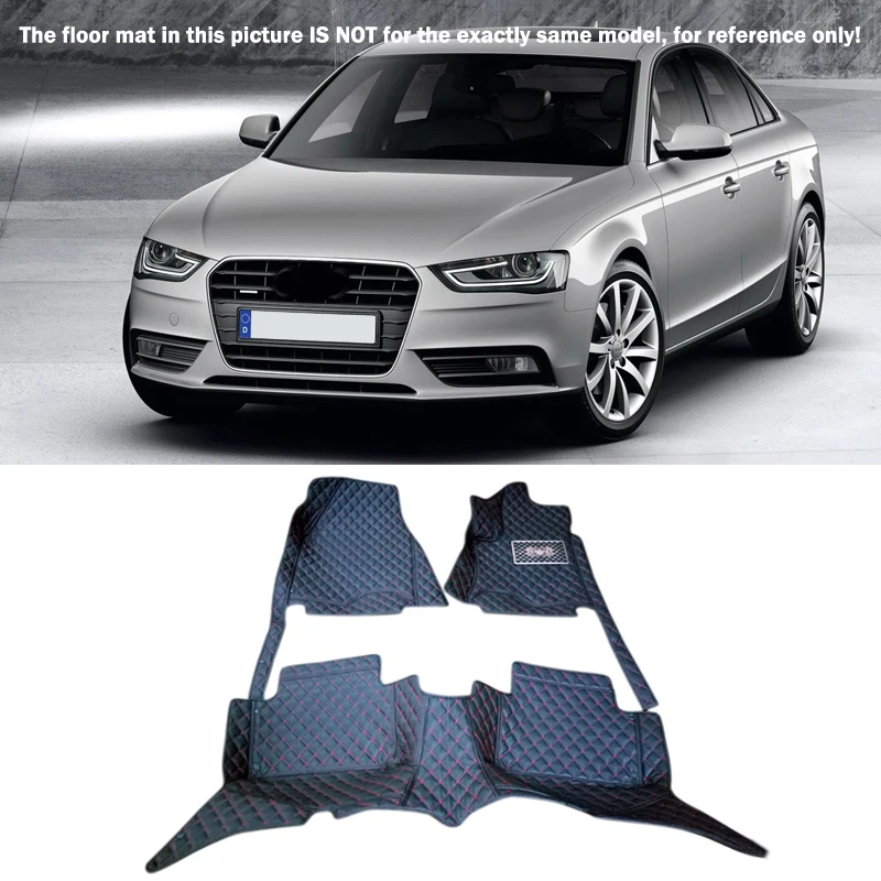 

For Audi A4 B8 2010 - 2015 Interior Leather Carpet Floor Mat Car Foot Mat 1set Car Styling accessories!