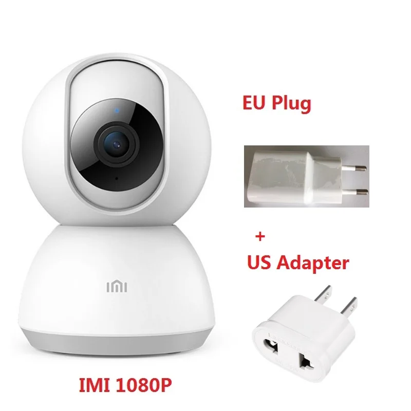 Xiaomi IMI умная камера Веб-камера 1080P WiFi Pan-tilt ночное видение 360 Угол видео камера Детский Монитор домашняя камера безопасности - Цветной: IMI US Adapter