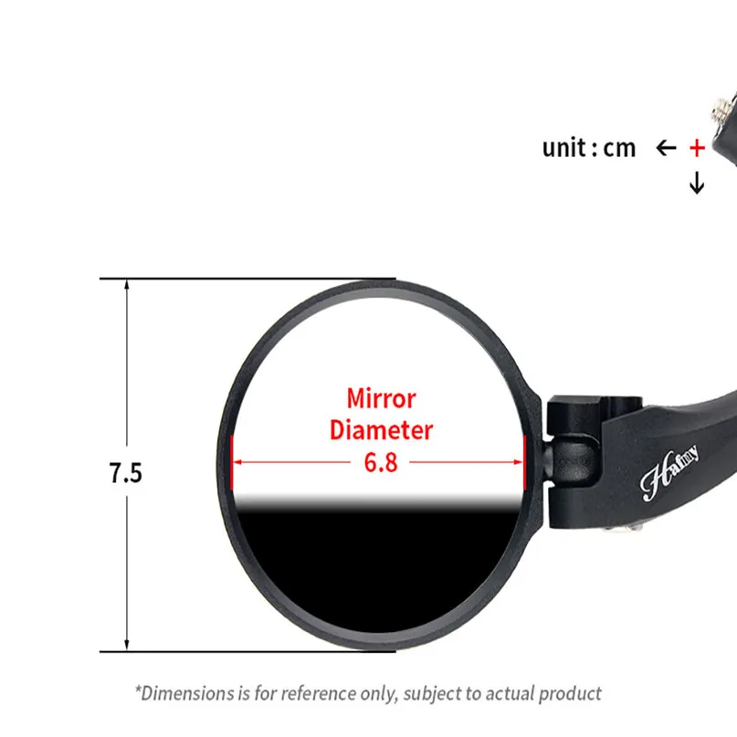 Bike Mirrors Bicycle Safety Cycling Adjustable stainless steel lens bicycle rear view mirror mountain bike mirror 18x8x2 (13)