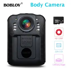 BOBLOV WN9 Новатэк HD 1296 P носимых тела Камера Ночное видение ИК-видео камера 64 GB TF карты 170 градусов полицейская камера безопасности