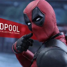 S0396 комиксы Дэдпул X-FORCE WADE WINSTON WILSON двойные мечи красный/кобура 41"