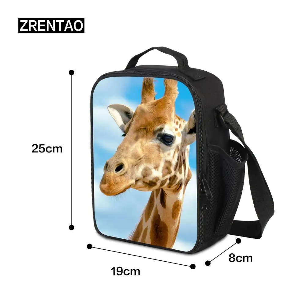 ZRENTAO лошадь Животные печать школьные сумки набор 3 шт Начальная школа рюкзак для