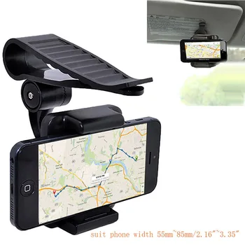 

Car Sun Visor Mount Cell Phone Holder Clip Universal 360 Rotating Brackets M8617