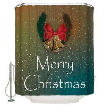 

Merry Christams Bell Bathroom Shower Curtain Sets Bathroom Shower Curtains Fabric Shower Curtains Bathroom Accessories Shower