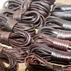 2m/lot Width 1.5/2/3/4/5/6mm Vintage Genuine Leather Round Flat Leather Cord for DIY Leather Bracelet Jewelry Making Findings ► Photo 2/6