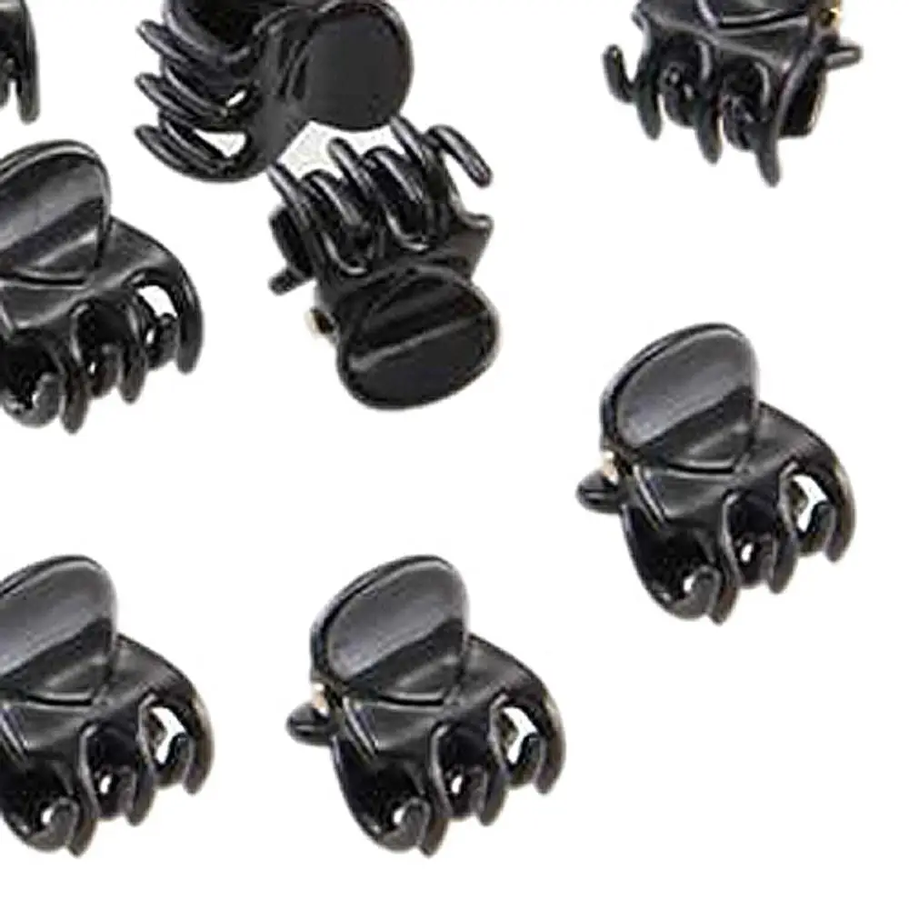5x 10 Small Plastic Black Hair Clips Claws Clamps HOTin Women's Hair Accessories from Apparel