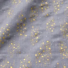 Полметра японская ткань двойная Марля Сделай Сам Лоскутная детская ткань Звездные созвездия D