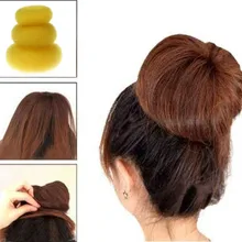Новая мода 3 шт. губка женские волосы резинка для прически пучок Пончик Формирователь 3 размера оптом