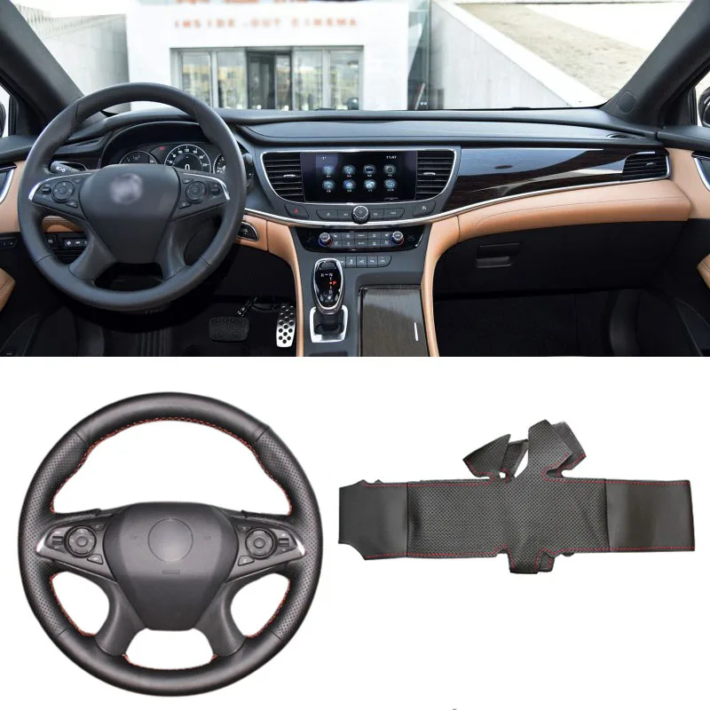 

Brand New DIY Sewing-on PU Leather Steering Wheel Cover Exact Fit For Buick Lacrosse 2016
