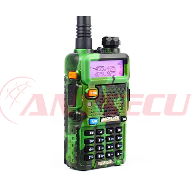 

Free Shipping Baofeng UV-5R Camo Walkie Talkie Dual Band Portable Radio UHF&VHF 136-174MHz&400-520MHz Free Headphone