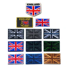 1PC AHYONNIEX moda 3D Bordado Remendo Sew Em Roupas diferentes Bandeira do REINO UNIDO Inglaterra Braçadeira Mochila Adesivo DIY Applique