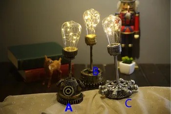 

Imitation iron mechanical Part lights Star lights desktop Small lamp decoration light Handmade Creative Decoration