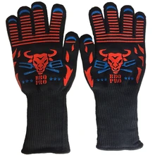 Прихватки для духовки с горячей поверхностью, 5 пальцев, перчатки для микроволновой печи, Нескользящие силиконовые термостойкие перчатки, инструменты для барбекю