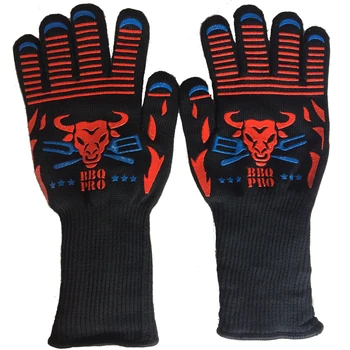 

Oven Mitts Hot Surface Handler 5-finger Microwave Oven Gloves Non-Slip Silicone Heat Resistance gloves BBQ Tools
