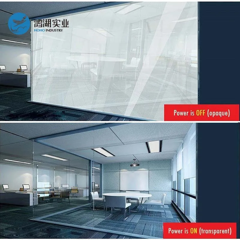 

2pcs 51x106cm White PDLC Smart Film Glass Switchable Electroc Vinyl+50w Powersupply with Remote Control