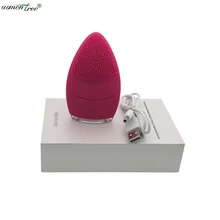 5 шт./партия звуковое вибрационное массажное электрическое очищающее средство для кожи Очиститель водонепроницаемое Силиконовое очищающее устройство для мытья тела лица