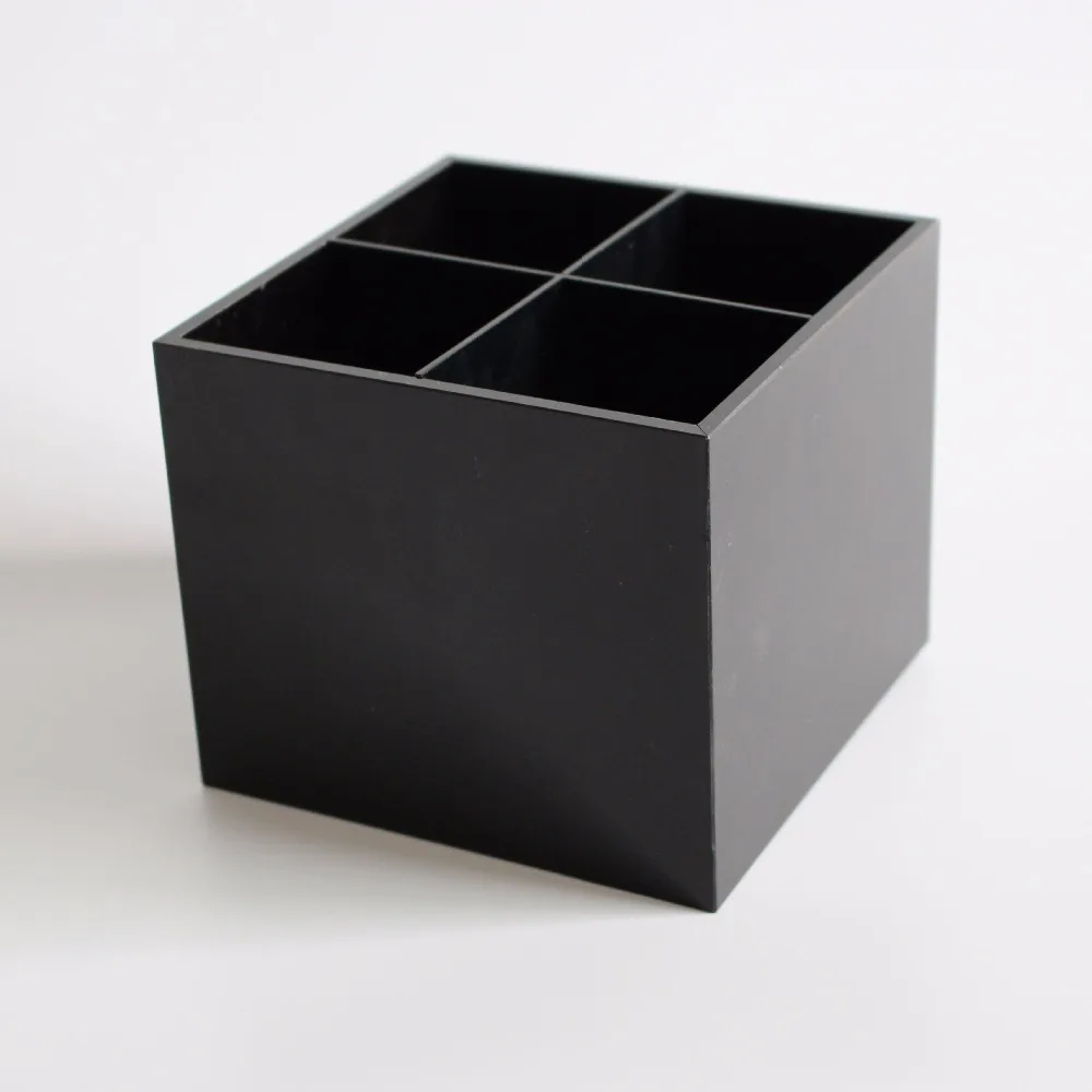 

Stylish Black Acrylic Cosmetics Makeup and Jewelry Storage Case Display Box