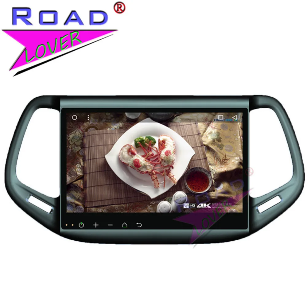 Perfect Roadlover Android 8.1 Car Multimedia Radio Player For Jeep Compass 2016 Stereo GPS Navigation Automagnitol Double Din MP3 NO DVD 1