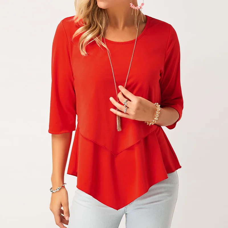 Buy 2018 The New Listing Women Solid Color Ruffles