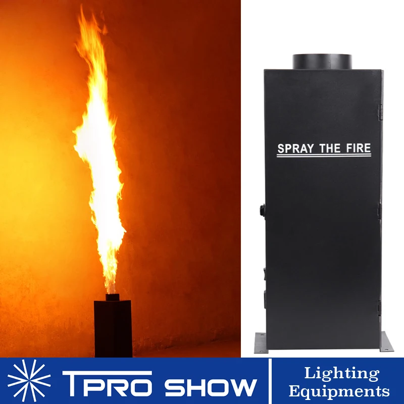 

2Pcs Stage Flame Machine Profssional Fire Effect Projector Gas Cans Cannon Dj Equipment Dmx Control for Live Show Disco Lighting
