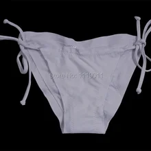 Сексуальные Плиссированные стринги раздельный купальник трусики женские купальники бандаж купальный костюм бразильский Танга Бикини Низ плюс размер