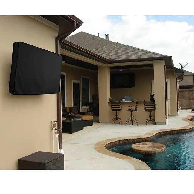 Outdoor Tv Dust Cover Black Screen Lcd Water Resistant Outdoor Tv Dust Cover Black Screen Lcd Water Resistant Protect Bag 24 32 38 42 48 52 55 60 Inch Cov
