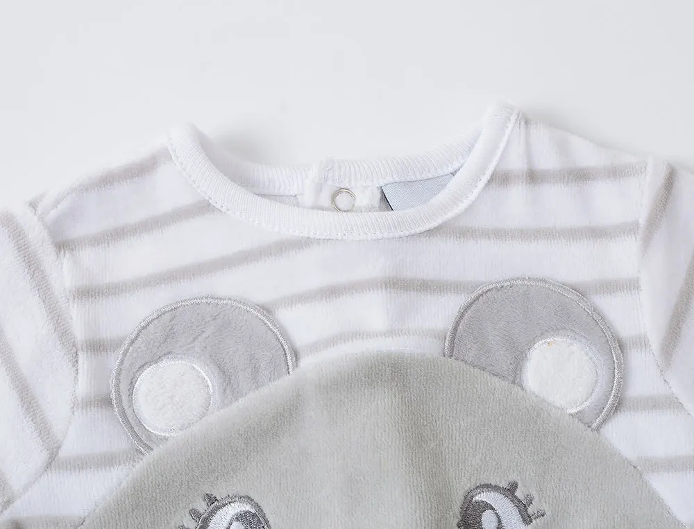 Cotton Baby Footies Onesies Kawaii Cartoon Long Sleeve with Socks Super Soft Baby Clothes 2019 Spring New Fashion Kid Clothes (12)