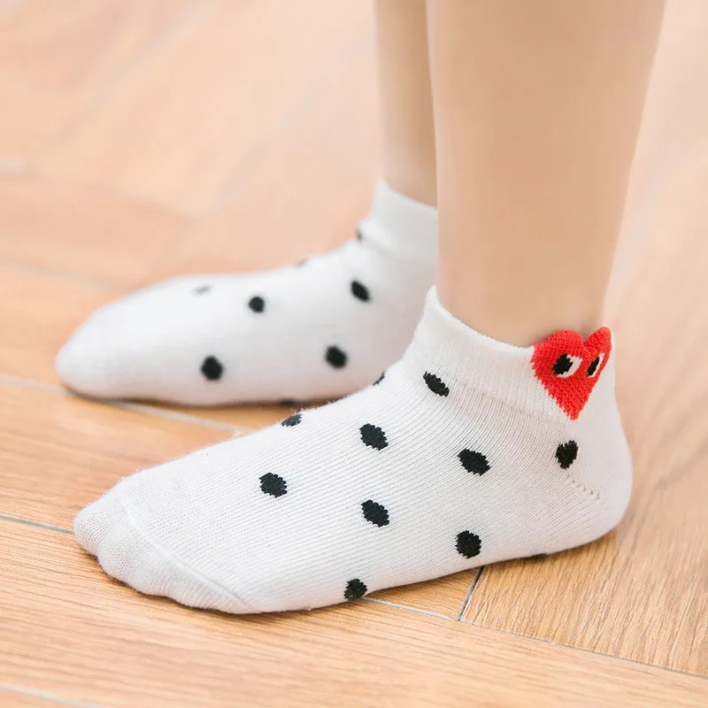 5 пар носков из чистого хлопка ярких цветов с героями мультфильмов; комплект стильных дышащих носков для маленьких мальчиков и девочек; мягкие носки для малышей
