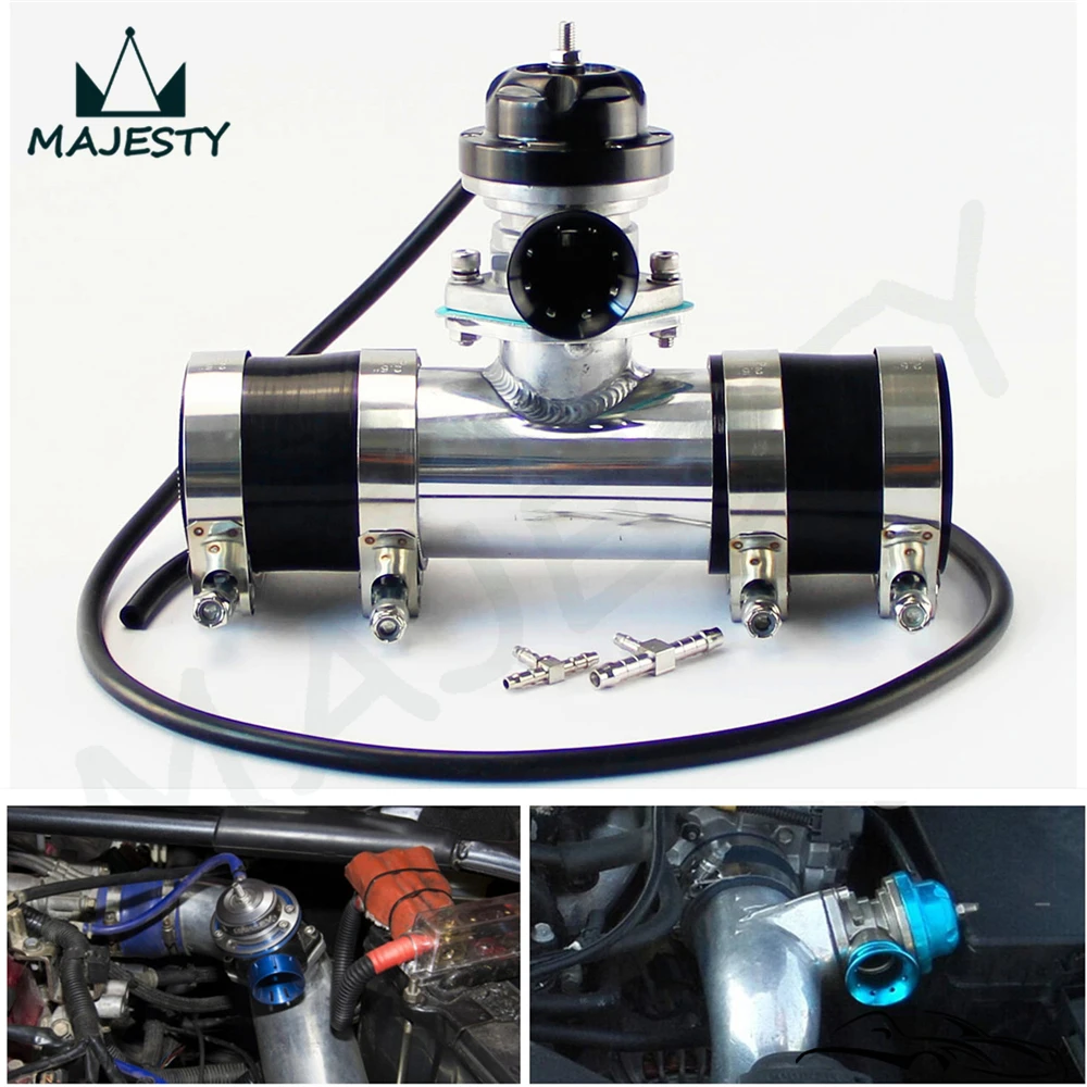 Универсальный 30PSI TS BOV turbo + 2 25 &quot57*150 мм Фланцевая труба * черные силиконовые
