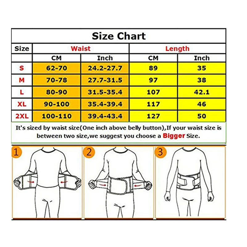 Lover Beauty Waist Trainer Size Chart