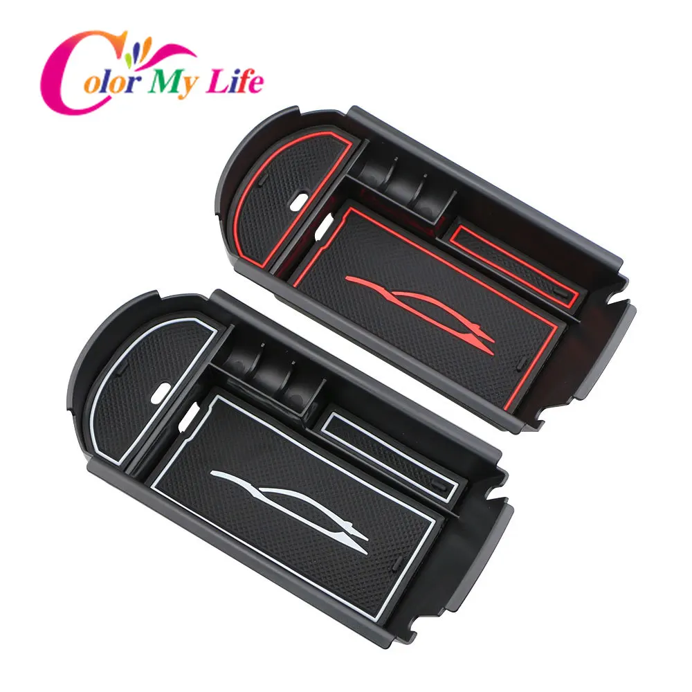 

Color My Life Car Armrest Box Storage Center Console Organizer Container Holder Box for Toyota C-HR CHR 2016 - 2018 Accessories