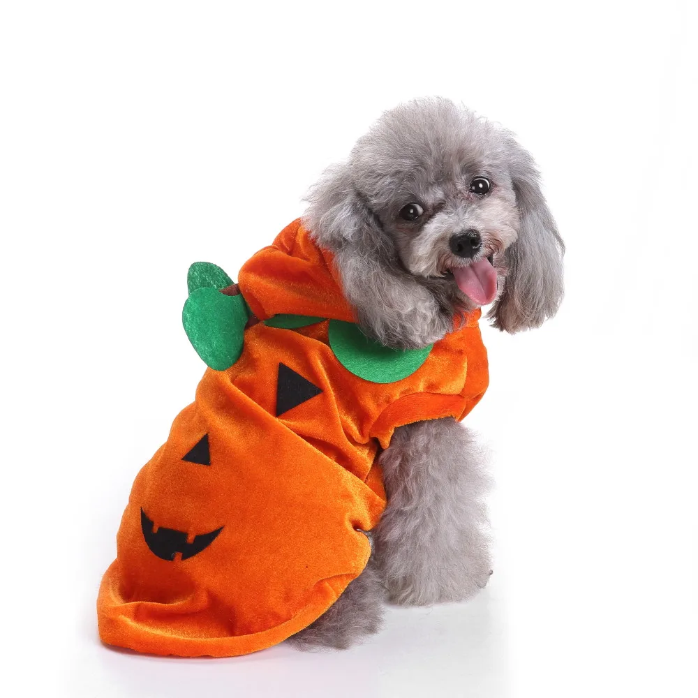 Halloween Pet Dog Dresses Ghost Festival Dress Up Jacket Pumpkin