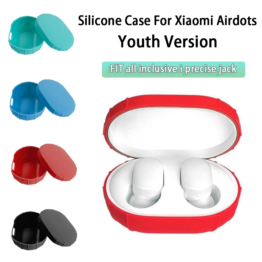 

Earphone Cover Soft Silicone Case TWS Bluetooth Earphone Cover For Xiaomi Mi Airdots Youth Version TWS Bluetooth Shockproof