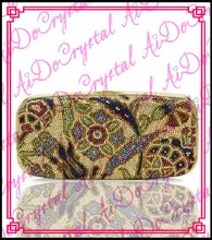 Aidocrystal gold blume muster Neuesten Design Frauen Mode Clutch abendtasche