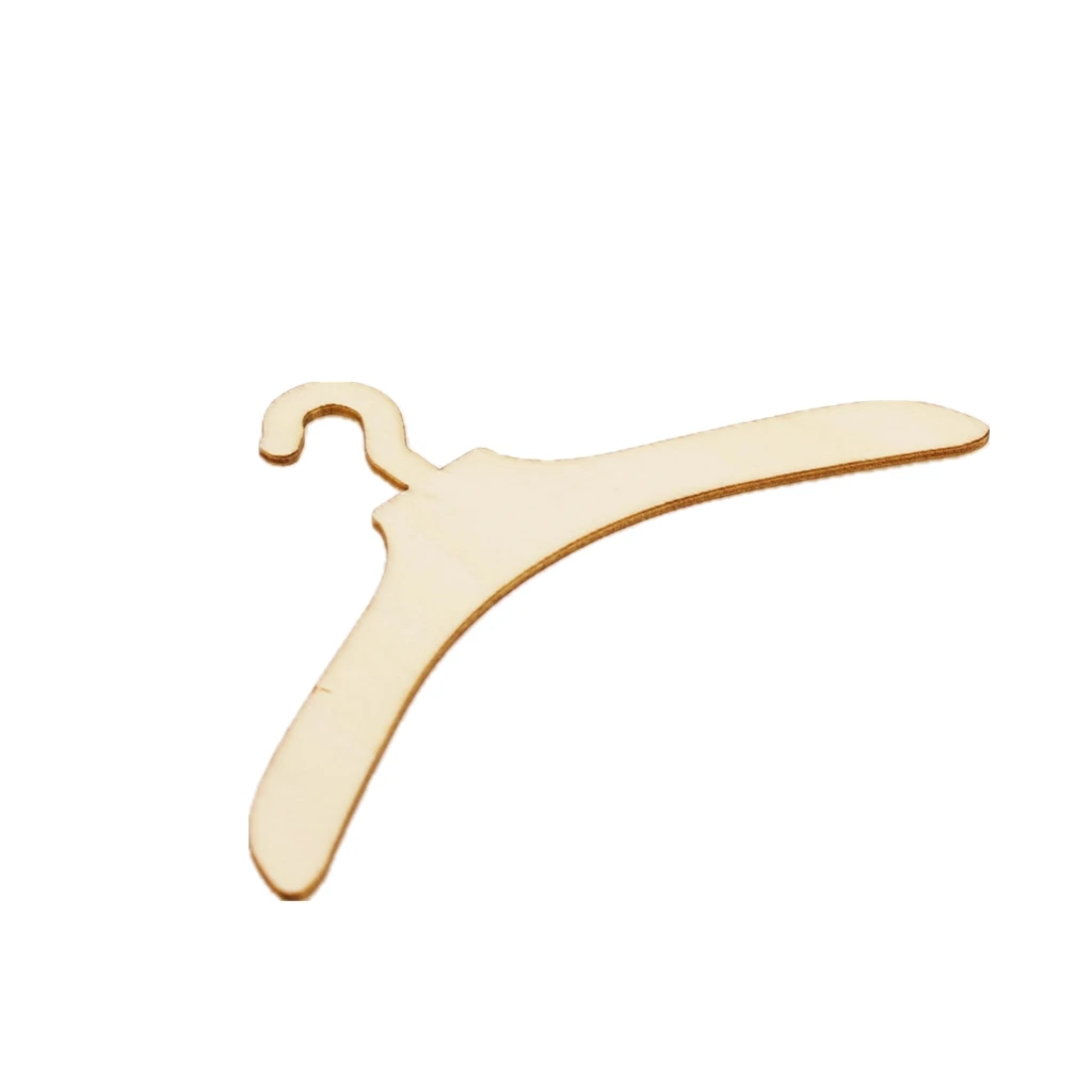 10 Pieces Doll Clothes Hangers DIY for Dolls Furniture Pretend Play Classic Toys Kids Children Gift Accessories Doll Accessories