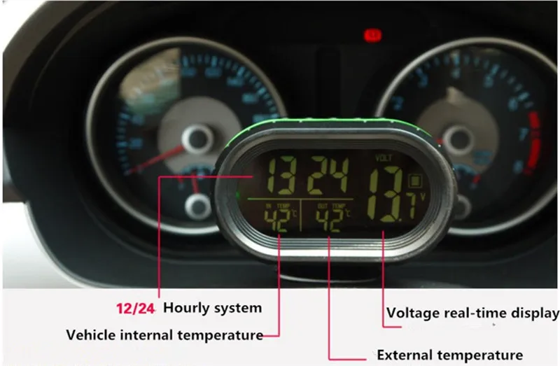 Автомобильный Стайлинг ЖК-дисплей цифровые часы термометр(по Цельсию по Фаренгейту для byd F3 F0 S6 F3r g3 S3 S7 E6 E5 G5 G6 G3 I3 BN-02 аксессуары