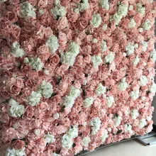 10 шт./лот искусственная шелковая Гортензия Роза 3D цветок настенный Свадебный фон украшение сценическое украшение из цветов Смешанные цвета TONGFENG