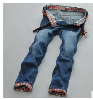 

Jeans Men  Cotton Trousers Ultra-thin Summer Straight Long Denim Jeans for Slim Fit Mens Jeans EW355